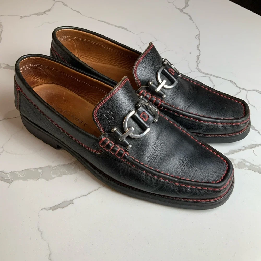 Donald J Pliner loafers with horse bit size 10